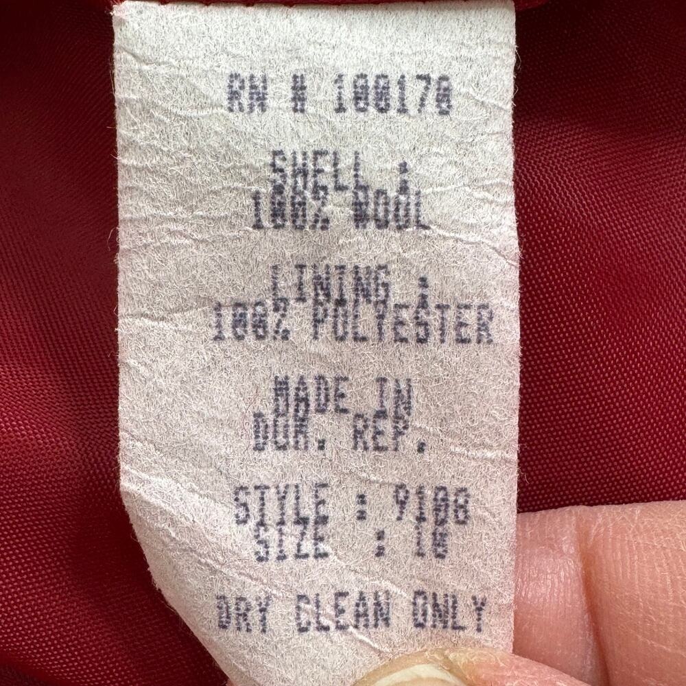 Vintage Sandro wool red hooded‎ coat - Picture 6 of 9